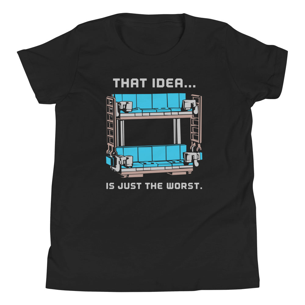 Double Decker Couch Kid's Youth Tee Hoodie, Sweatshirt | PureTeeCo.com (Image 2)