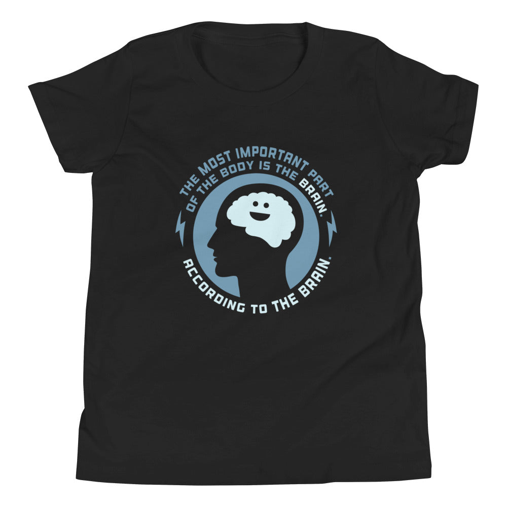 Most Important Part Of The Body Kid's Youth Tee Hoodie, Sweatshirt | PureTeeCo.com (Image 1)