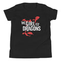 The Girl With The Dragons Kid's Youth Tee Hoodie, Sweatshirt | PureTeeCo.com (Image 1)