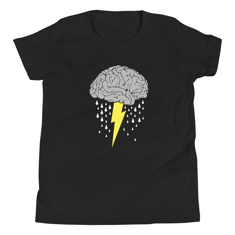 Brainstorm Kid's Youth Tee Hoodie, Sweatshirt | PureTeeCo.com (Image 2)