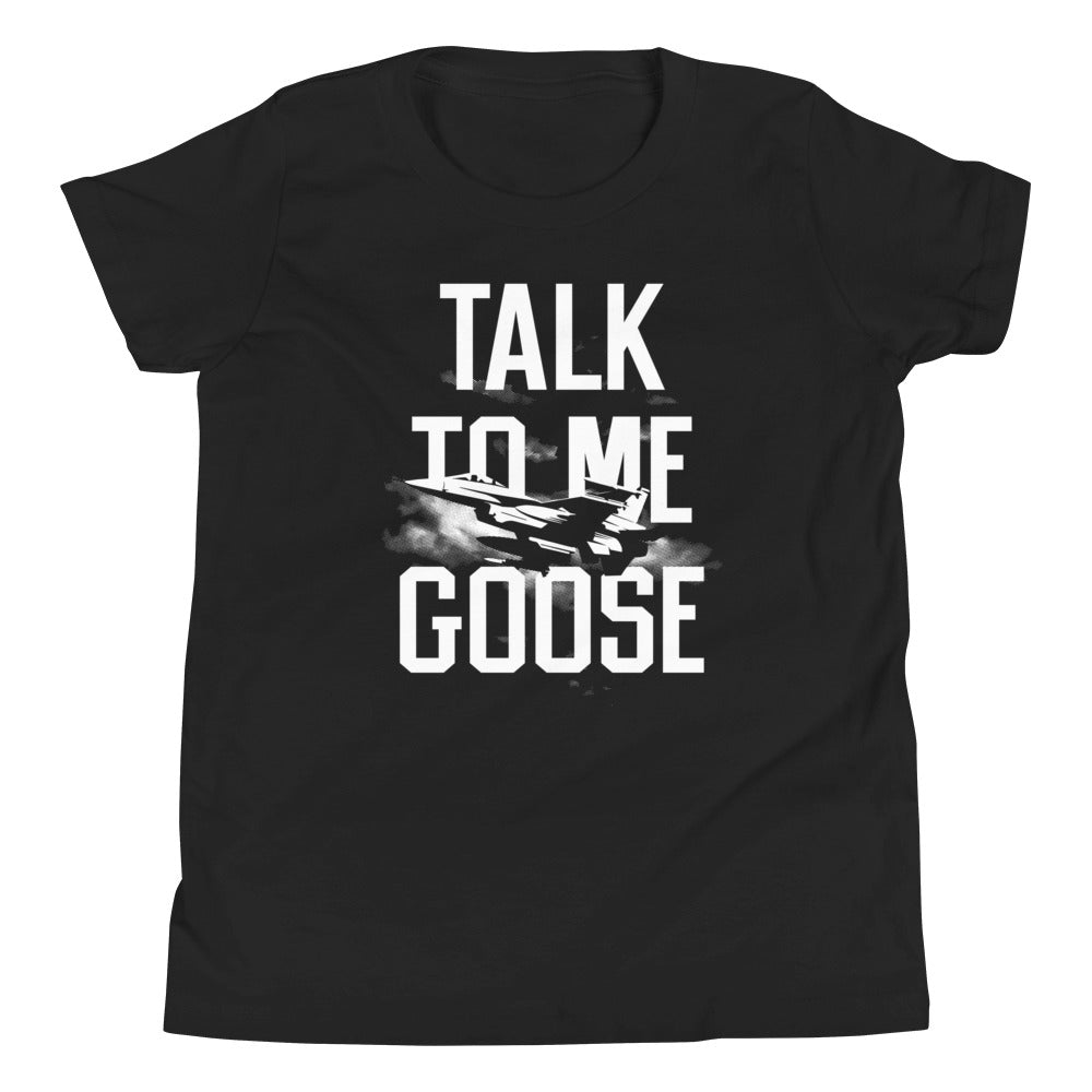 Talk To Me Goose Kid's Youth Tee Hoodie, Sweatshirt | PureTeeCo.com (Image 2)