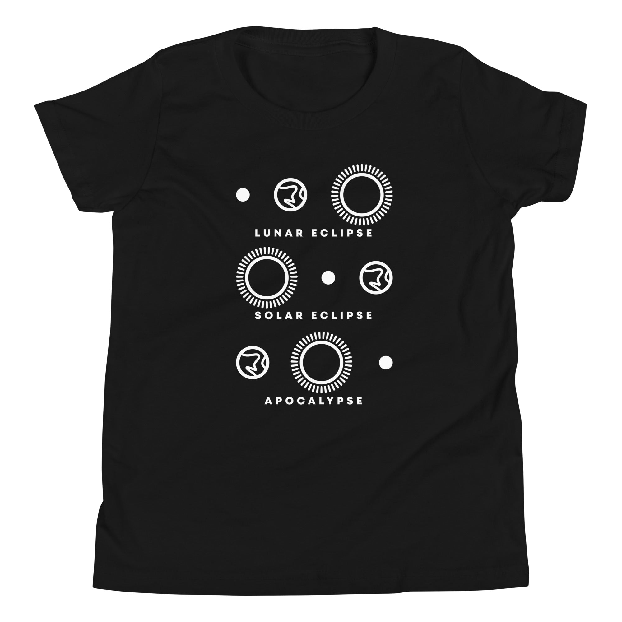 Lunar Eclipse Solar Eclipse Apocalypse Kid's Youth Tee Hoodie, Sweatshirt | PureTeeCo.com (Image 2)