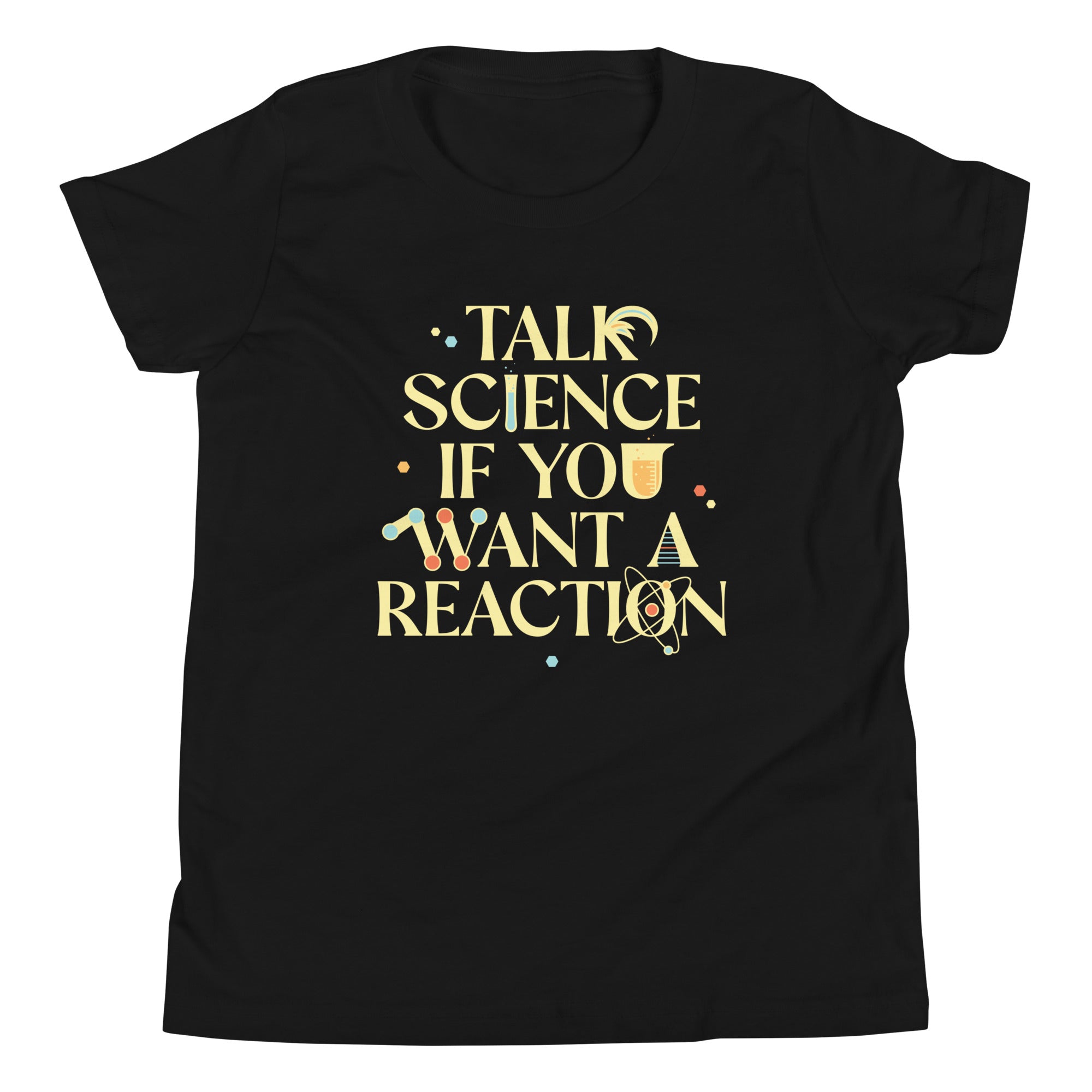 Talk Science If You Want A Reaction Kid's Youth Tee Hoodie, Sweatshirt | PureTeeCo.com (Image 2)