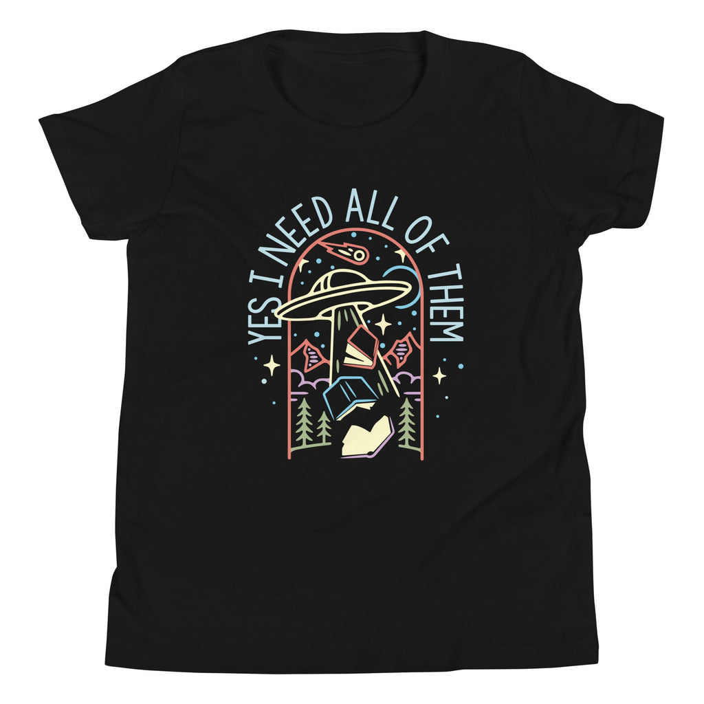 Yes I Need All Of Them Kid's Youth Tee Hoodie, Sweatshirt | PureTeeCo.com (Image 2)