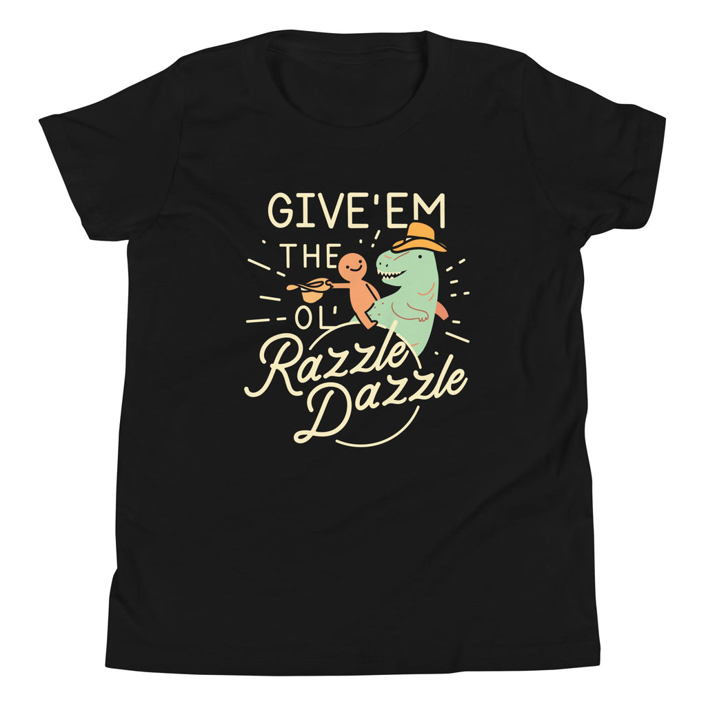 Give'em The Ol' Razzle Dazzle Kid's Youth Tee Hoodie, Sweatshirt | PureTeeCo.com (Image 2)