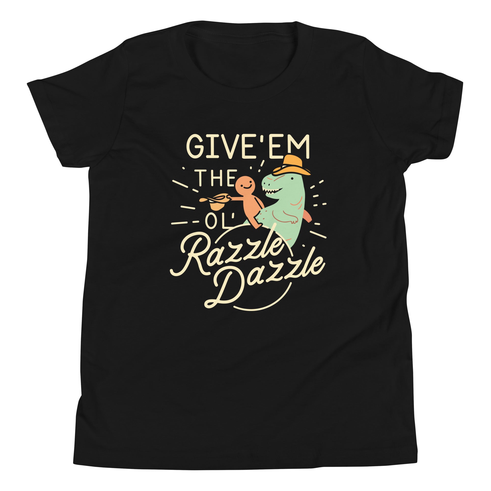 Give'em The Ol' Razzle Dazzle Kid's Youth Tee Hoodie, Sweatshirt | PureTeeCo.com (Image 2)