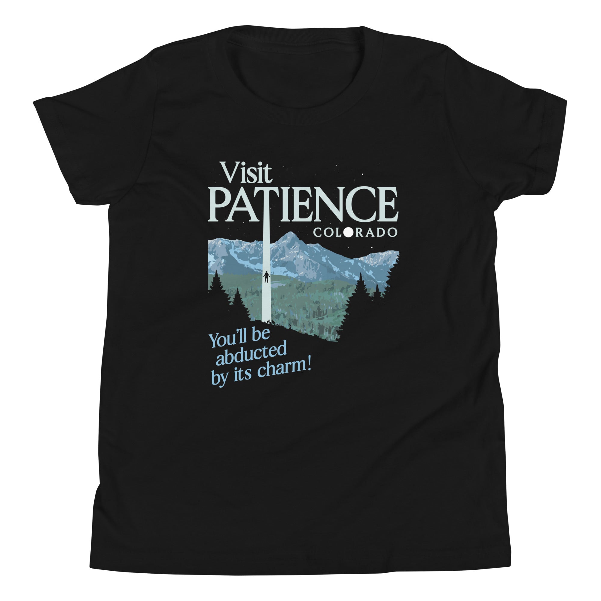 Visit Patience Colorado Kid's Youth Tee Hoodie, Sweatshirt | PureTeeCo.com (Image 2)
