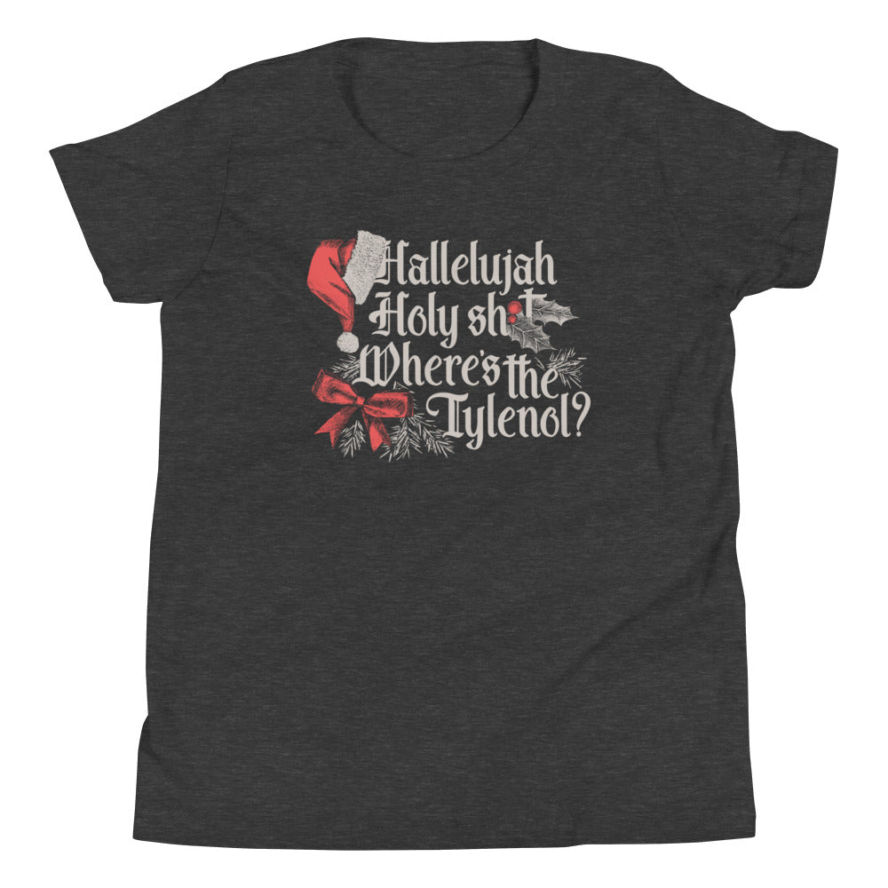 Where's The Tylenol? Kid's Youth Tee Hoodie, Sweatshirt | PureTeeCo.com (Image 3)