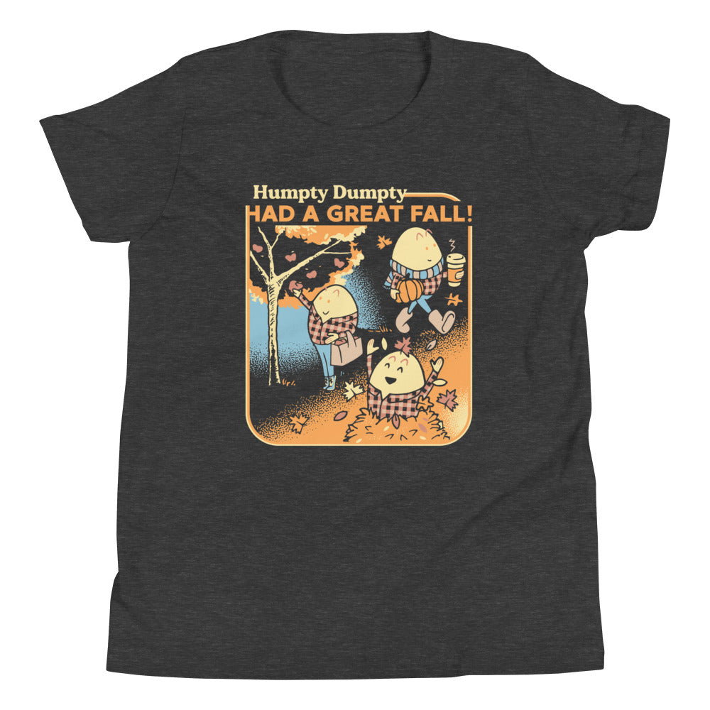 Humpty Dumpty Had A Great Fall Kid's Youth Tee Hoodie, Sweatshirt | PureTeeCo.com (Image 3)