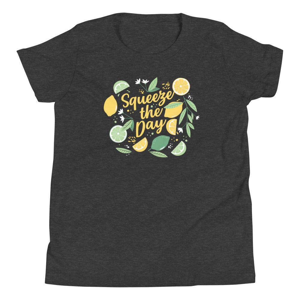 Squeeze The Day Kid's Youth Tee Hoodie, Sweatshirt | PureTeeCo.com (Image 3)