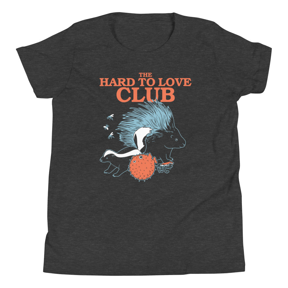 The Hard To Love Club Kid's Youth Tee Hoodie, Sweatshirt | PureTeeCo.com (Image 3)