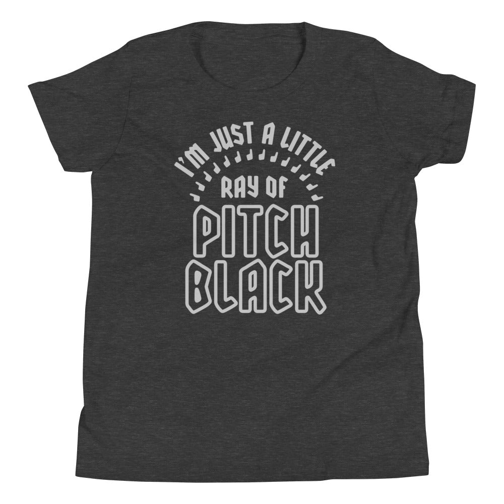 Ray Of Pitch Black Kid's Youth Tee Hoodie, Sweatshirt | PureTeeCo.com (Image 3)
