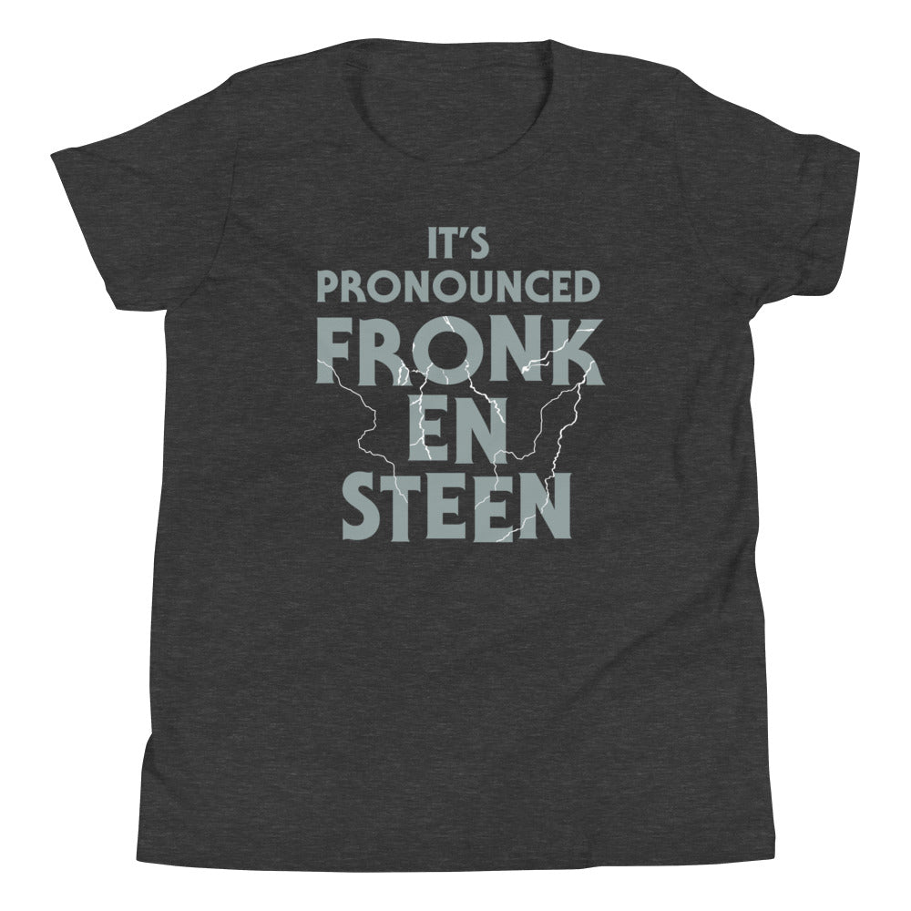 It's Pronounced Fronk-En-Steen Kid's Youth Tee Hoodie, Sweatshirt | PureTeeCo.com (Image 3)