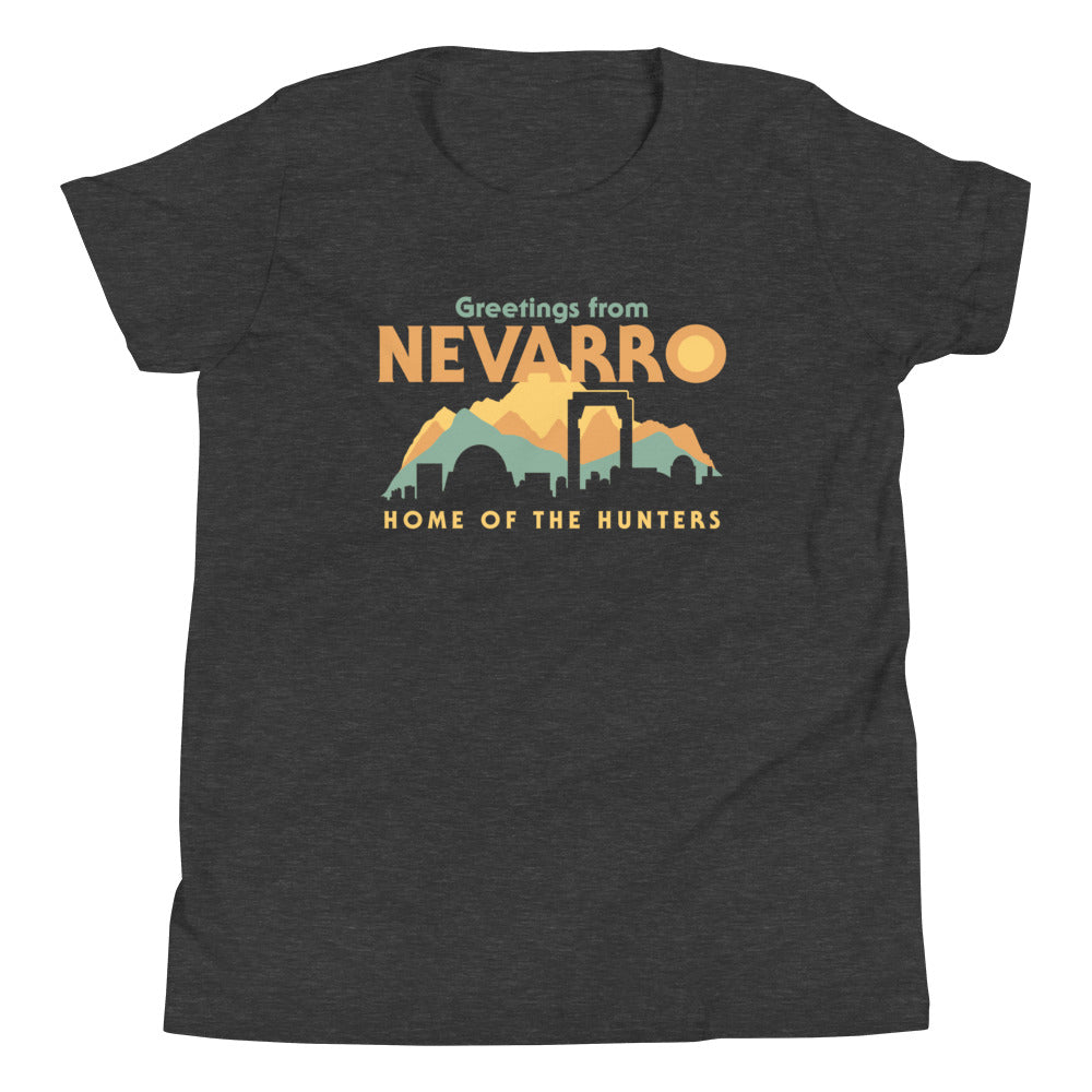 Greetings From Nevarro Kid's Youth Tee Hoodie, Sweatshirt | PureTeeCo.com (Image 1)