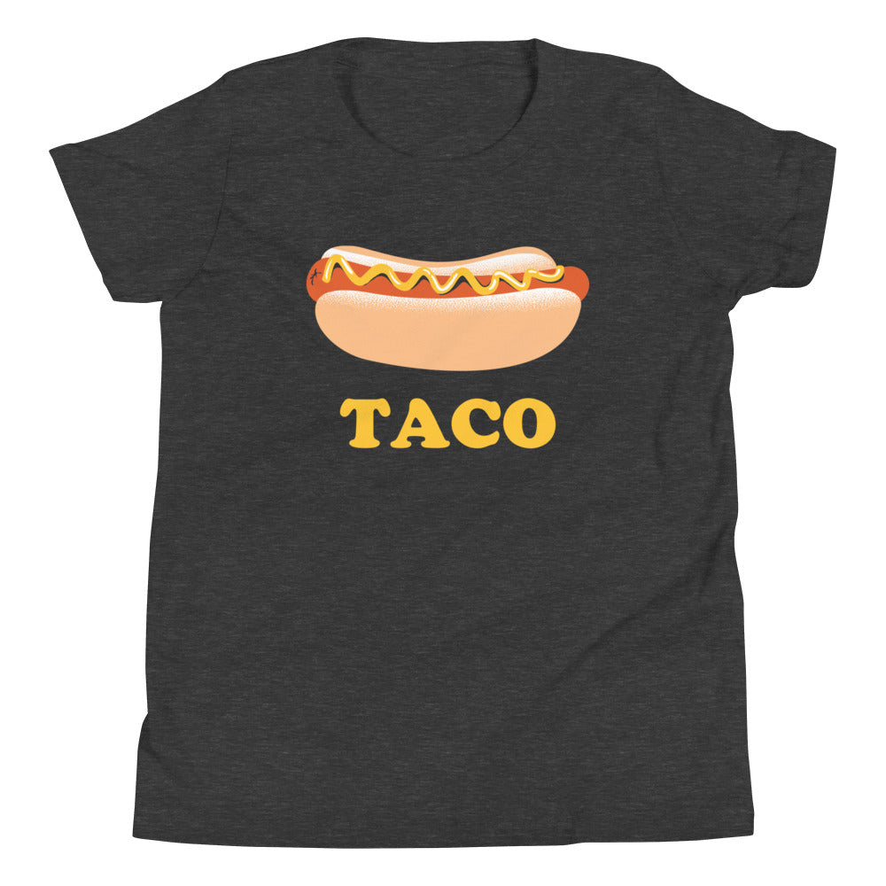 Hotdog Taco Kid's Youth Tee Hoodie, Sweatshirt | PureTeeCo.com (Image 1)