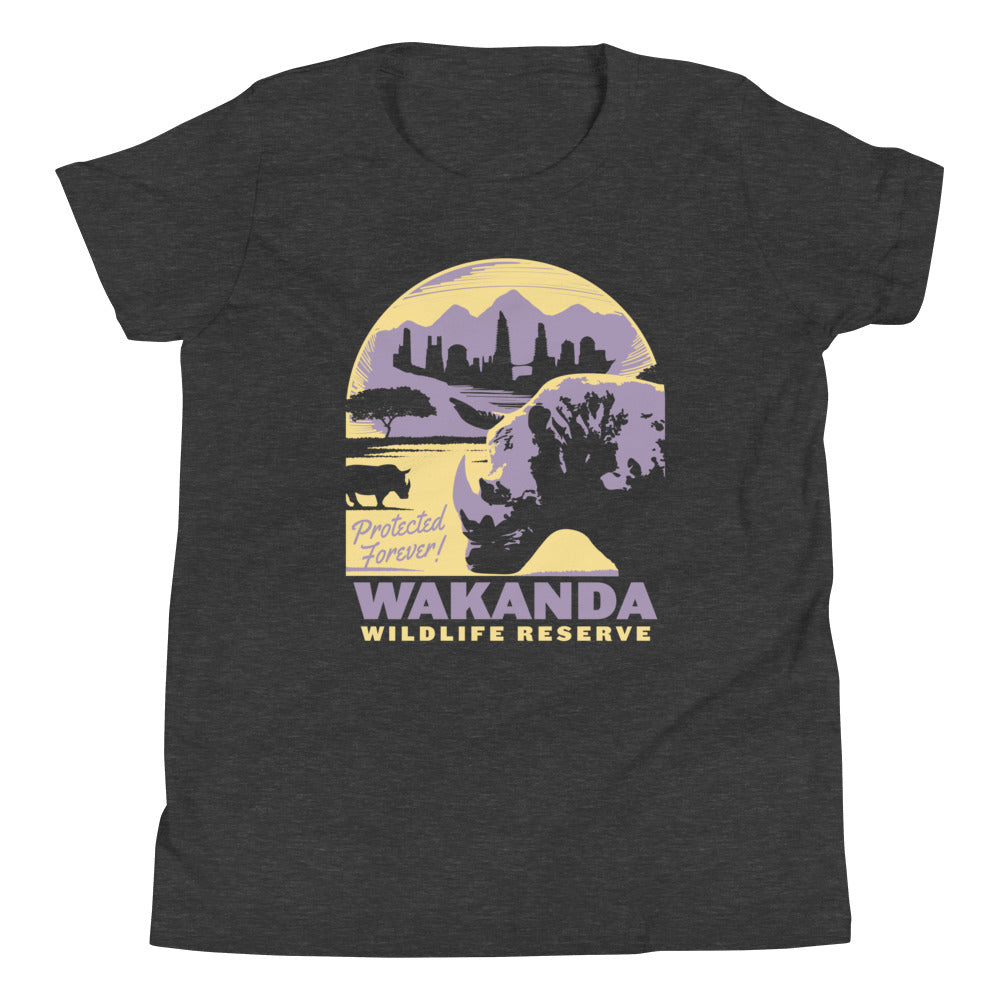 Wakanda Wildlife Reserve Kid's Youth Tee Hoodie, Sweatshirt | PureTeeCo.com (Image 3)