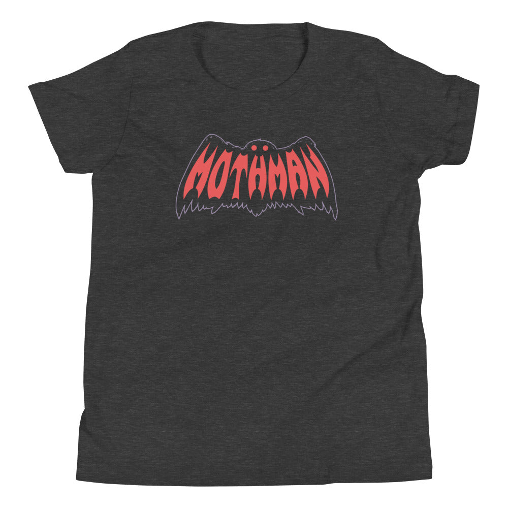 Mothman Kid's Youth Tee Hoodie, Sweatshirt | PureTeeCo.com (Image 3)