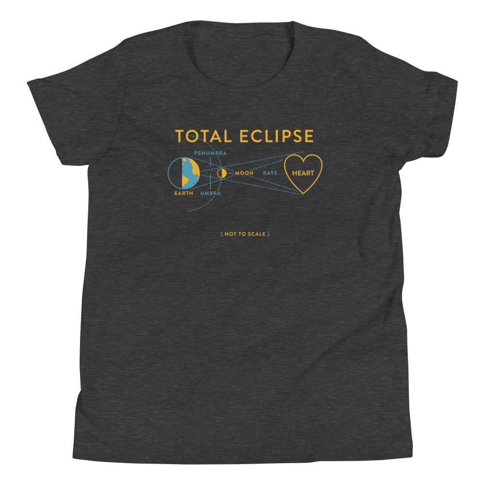 Total Eclipse Of The Heart Kid's Youth Tee Hoodie, Sweatshirt | PureTeeCo.com (Image 3)