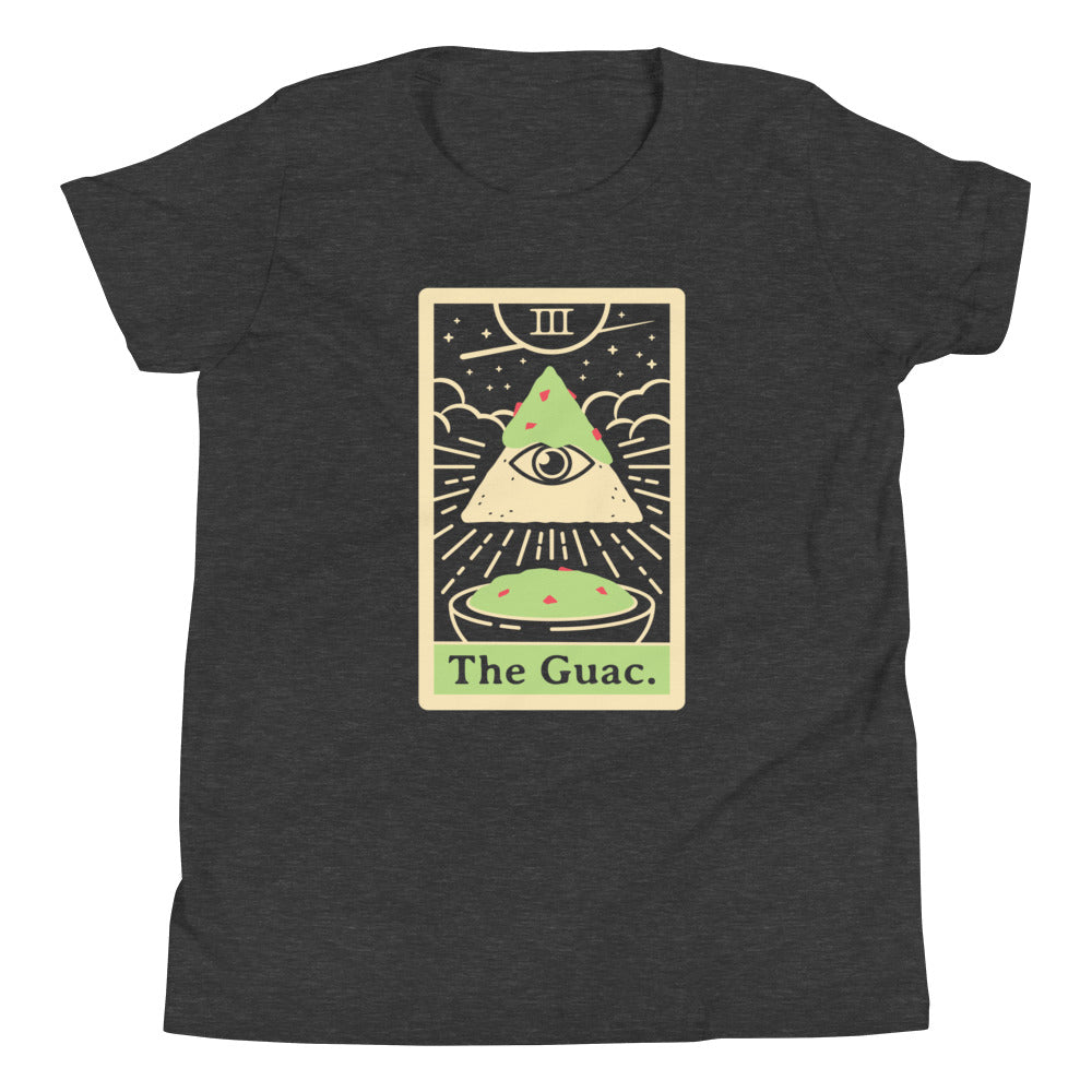 The Guac Tarot Kid's Youth Tee Hoodie, Sweatshirt | PureTeeCo.com (Image 3)
