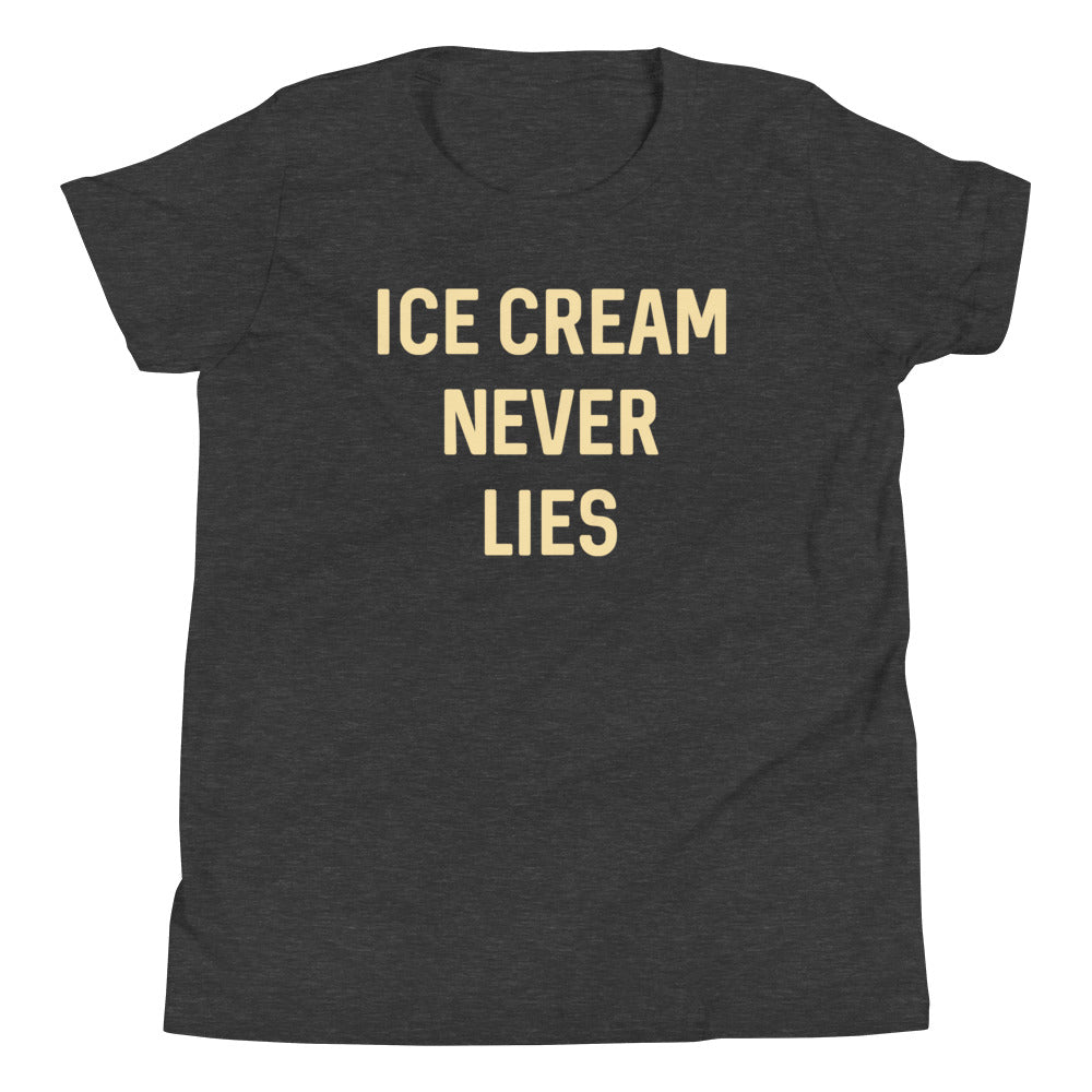 Ice Cream Never Lies Kid's Youth Tee Hoodie, Sweatshirt | PureTeeCo.com (Image 3)