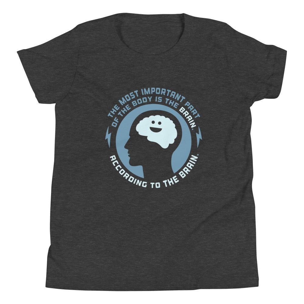 Most Important Part Of The Body Kid's Youth Tee Hoodie, Sweatshirt | PureTeeCo.com (Image 5)