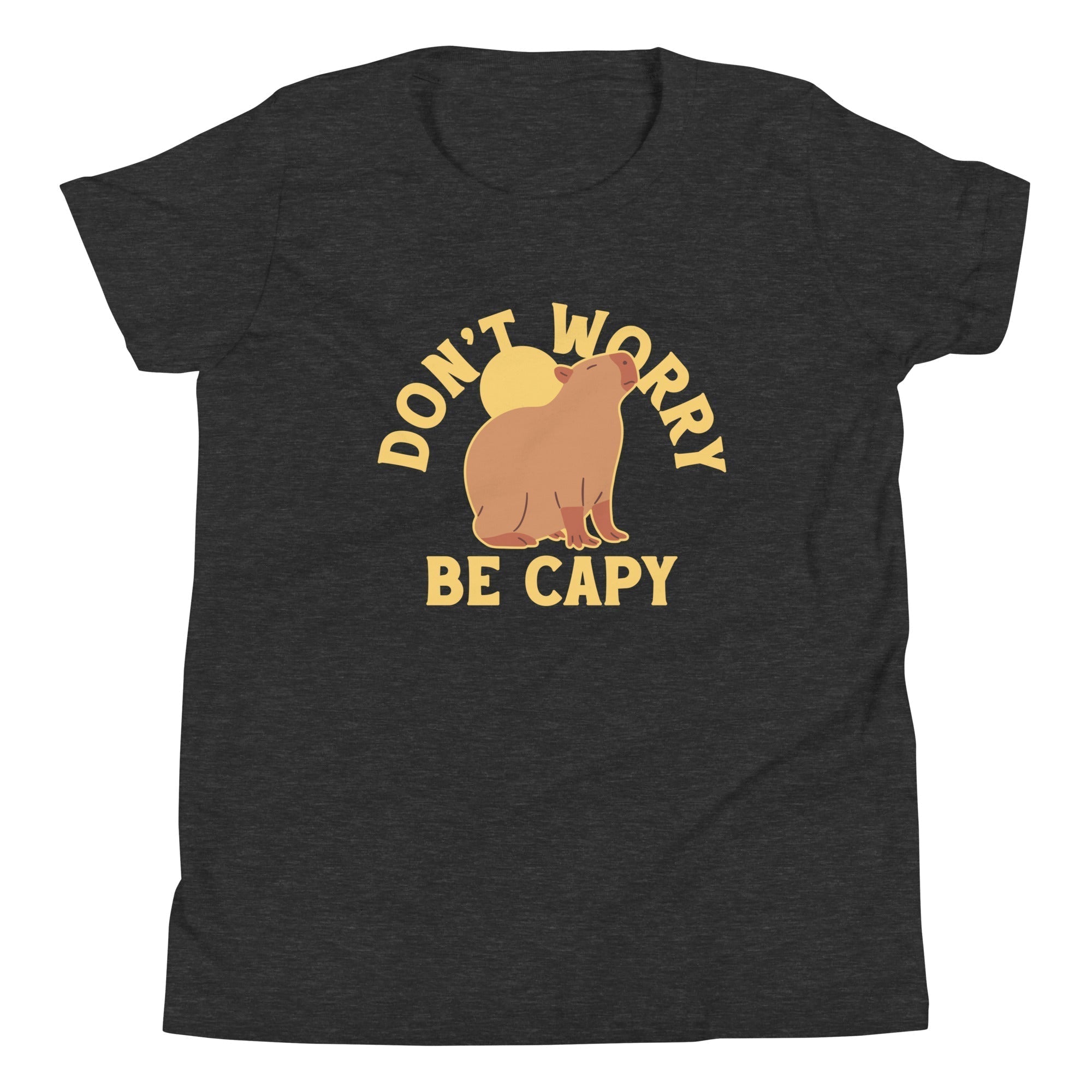 Don't Worry Be Capy Kid's Youth Tee Hoodie, Sweatshirt | PureTeeCo.com (Image 1)