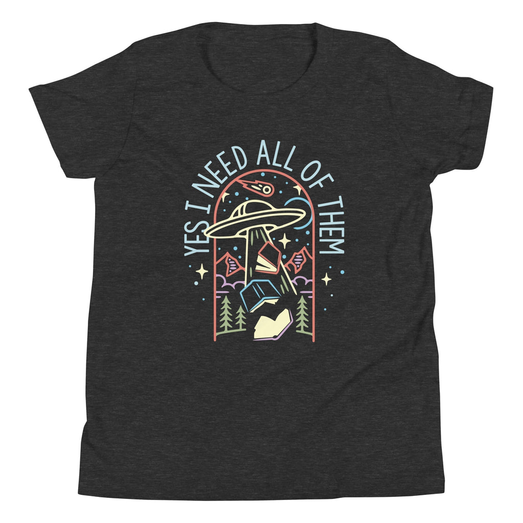 Yes I Need All Of Them Kid's Youth Tee Hoodie, Sweatshirt | PureTeeCo.com (Image 1)