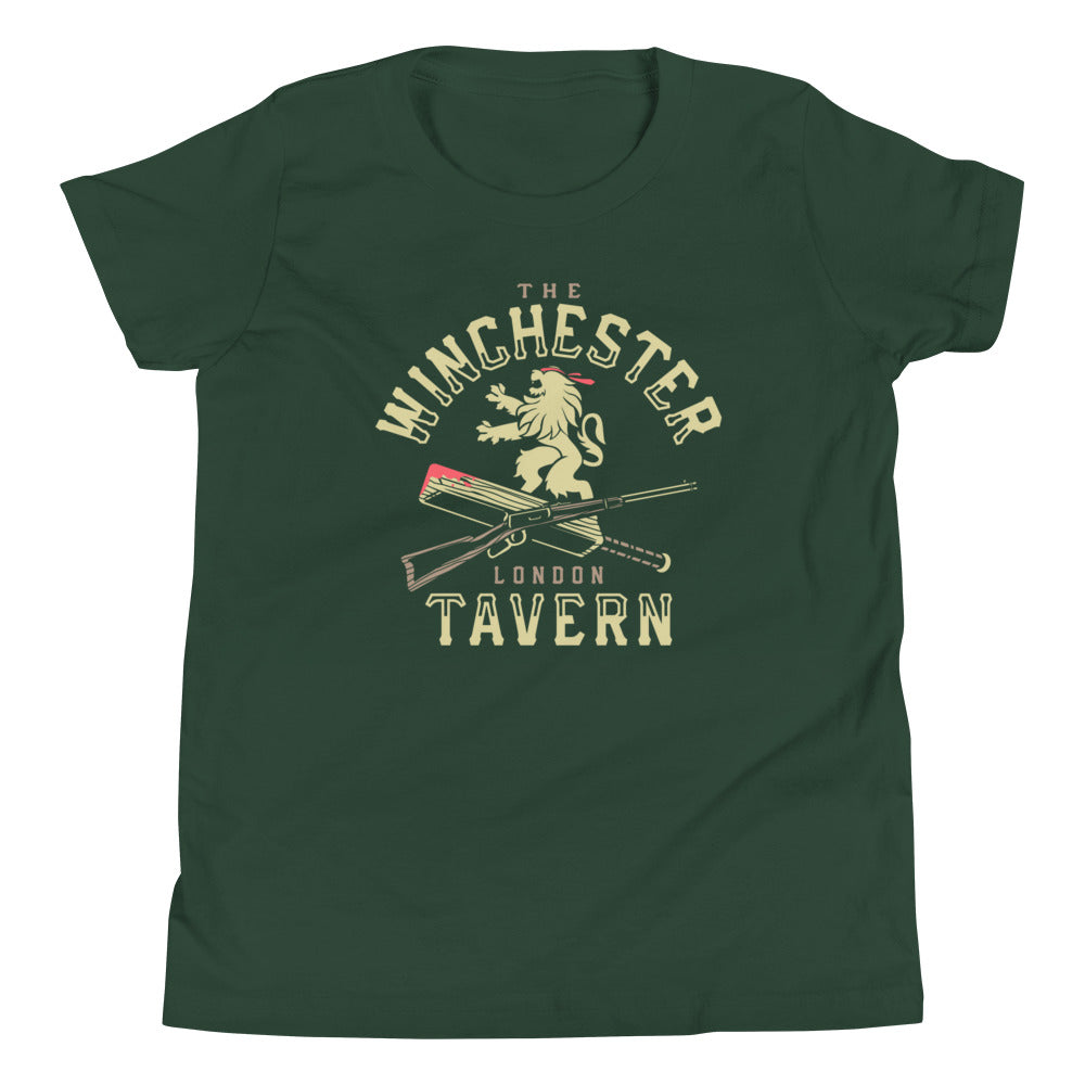 The Winchester Tavern Kid's Youth Tee Hoodie, Sweatshirt | PureTeeCo.com (Image 4)
