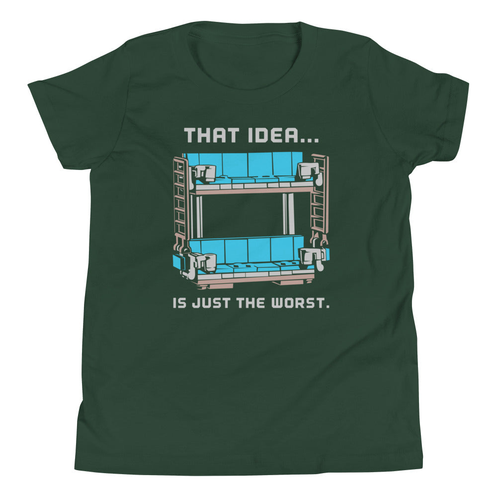 Double Decker Couch Kid's Youth Tee Hoodie, Sweatshirt | PureTeeCo.com (Image 4)
