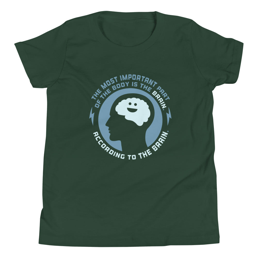 Most Important Part Of The Body Kid's Youth Tee Hoodie, Sweatshirt | PureTeeCo.com (Image 4)