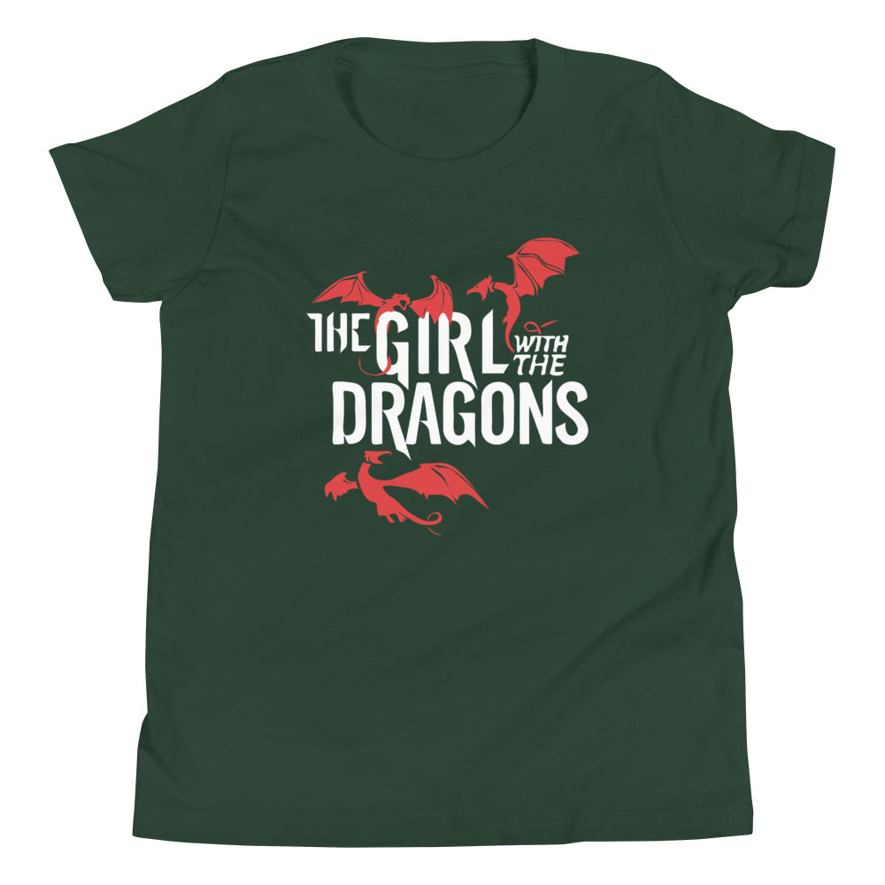 The Girl With The Dragons Kid's Youth Tee Hoodie, Sweatshirt | PureTeeCo.com (Image 3)