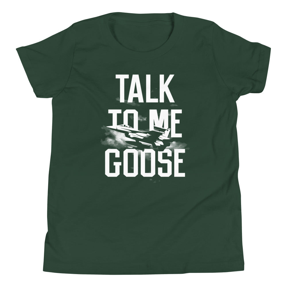 Talk To Me Goose Kid's Youth Tee Hoodie, Sweatshirt | PureTeeCo.com (Image 3)