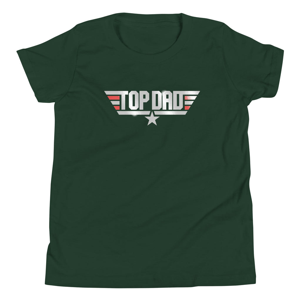 Top Dad Kid's Youth Tee Hoodie, Sweatshirt | PureTeeCo.com (Image 4)