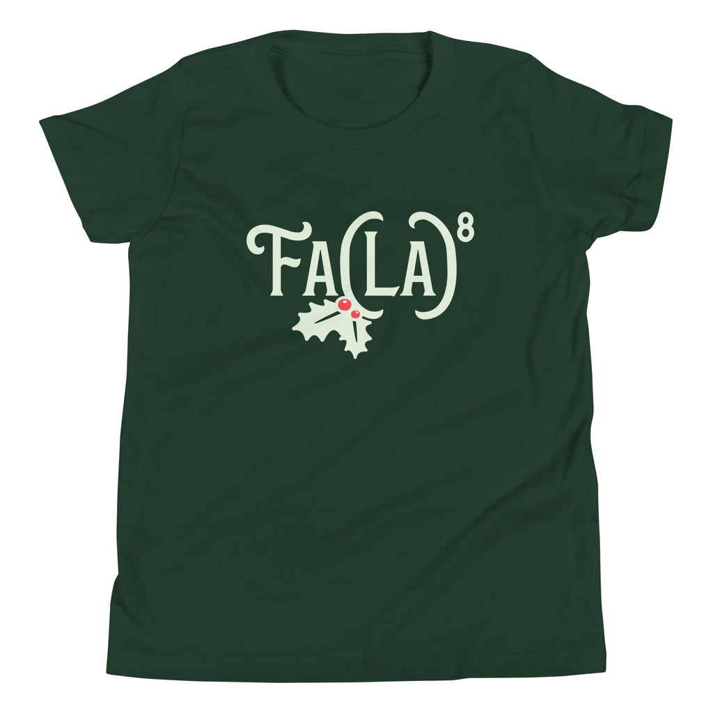 Fa LaLaLaLaLaLaLaLa Kid's Youth Tee Hoodie, Sweatshirt | PureTeeCo.com (Image 4)