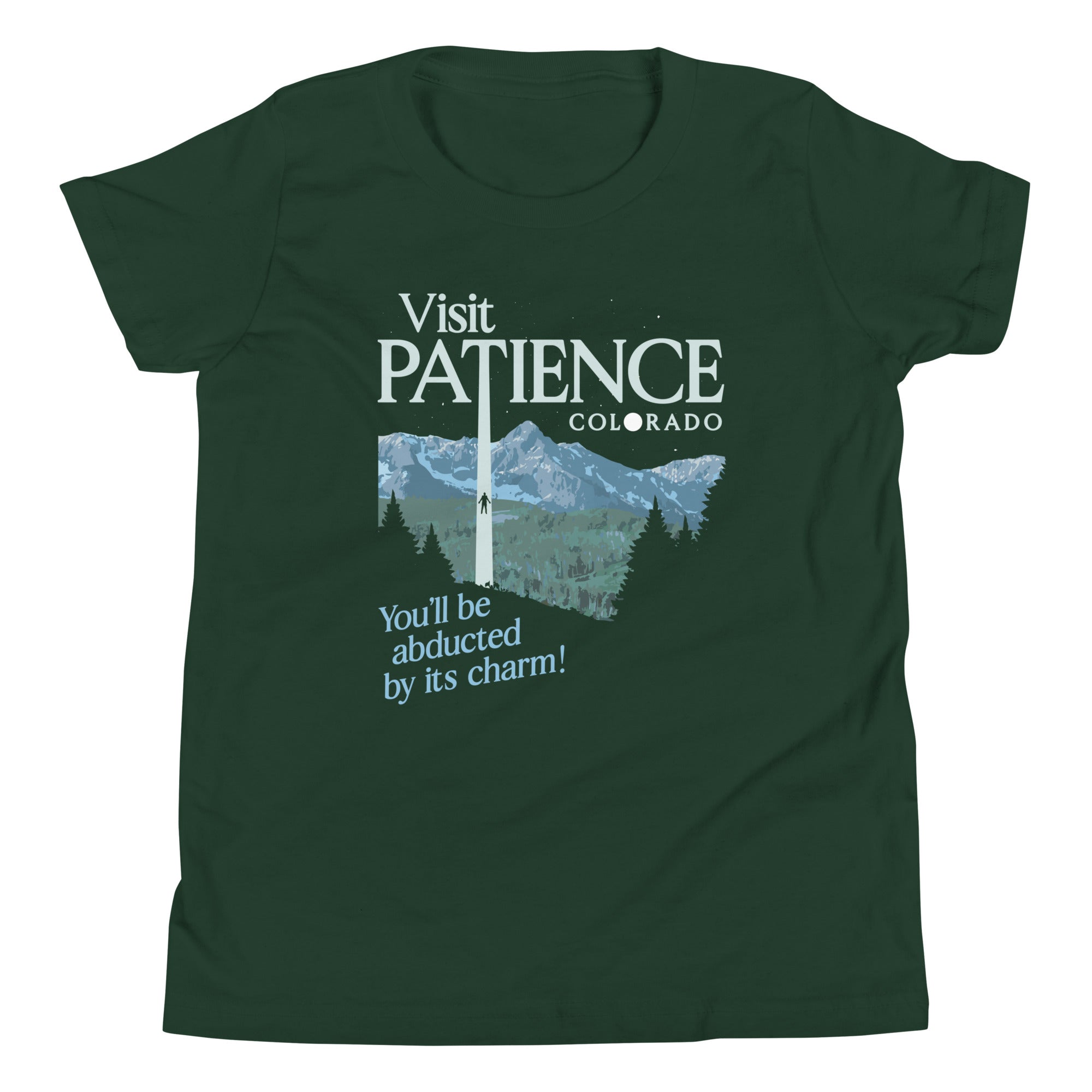 Visit Patience Colorado Kid's Youth Tee Hoodie, Sweatshirt | PureTeeCo.com (Image 3)