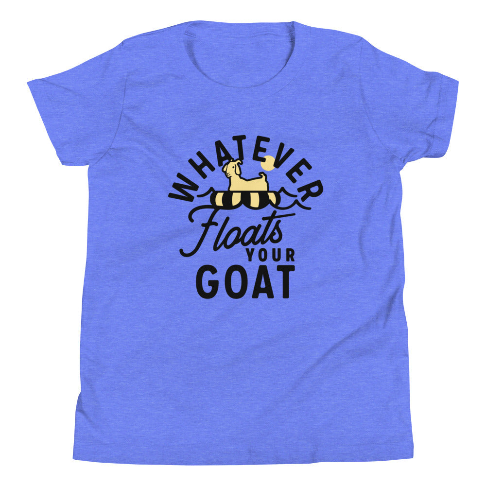 Whatever Floats Your Goat Kid's Youth Tee Hoodie, Sweatshirt | PureTeeCo.com (Image 3)
