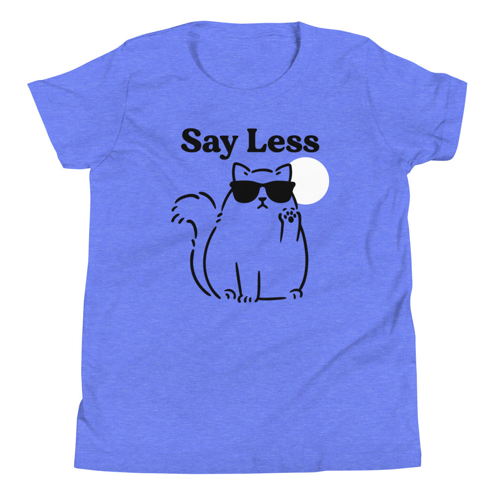 Say Less Kid's Youth Tee Hoodie, Sweatshirt | PureTeeCo.com (Image 3)