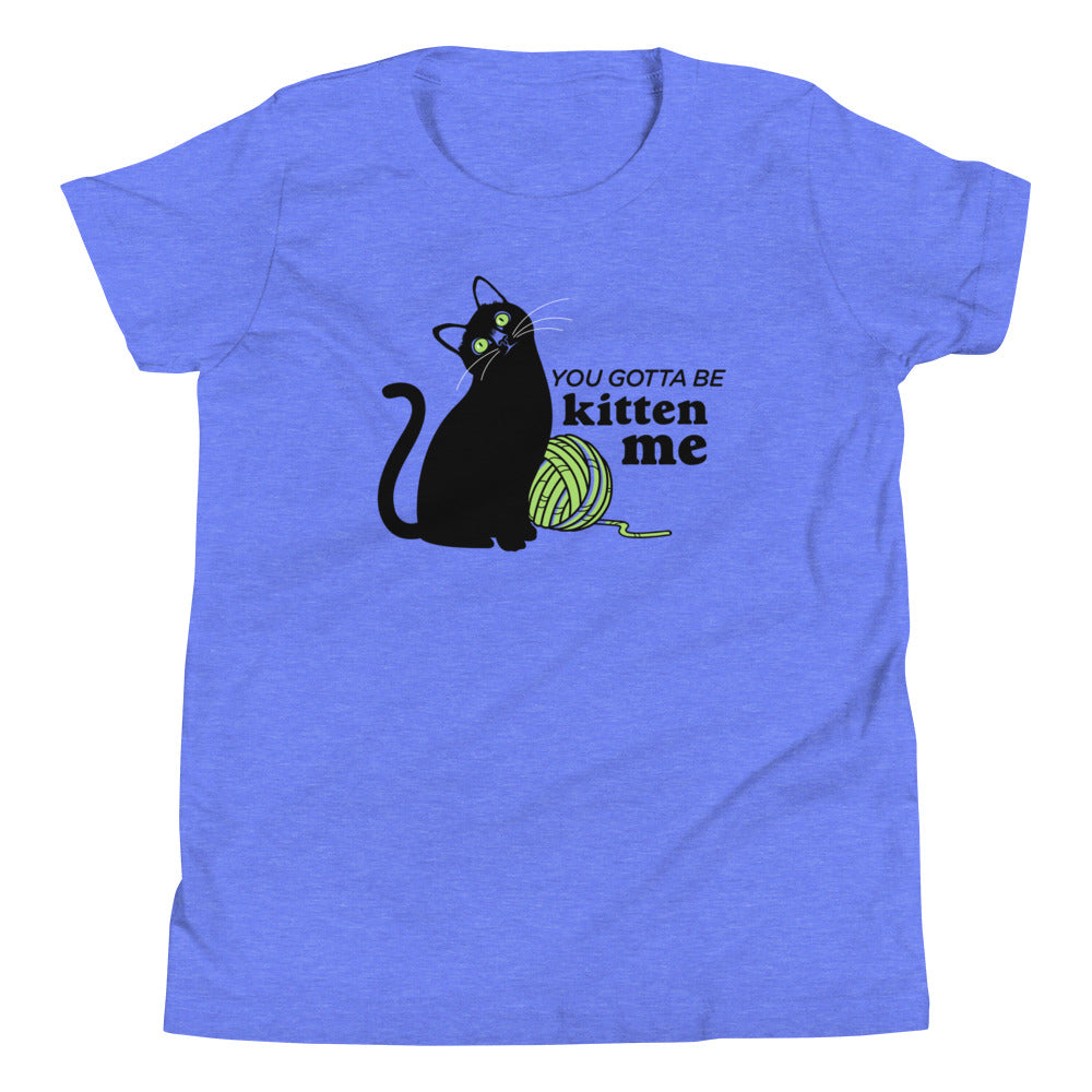 You Gotta Be Kitten Me Kid's Youth Tee Hoodie, Sweatshirt | PureTeeCo.com (Image 2)