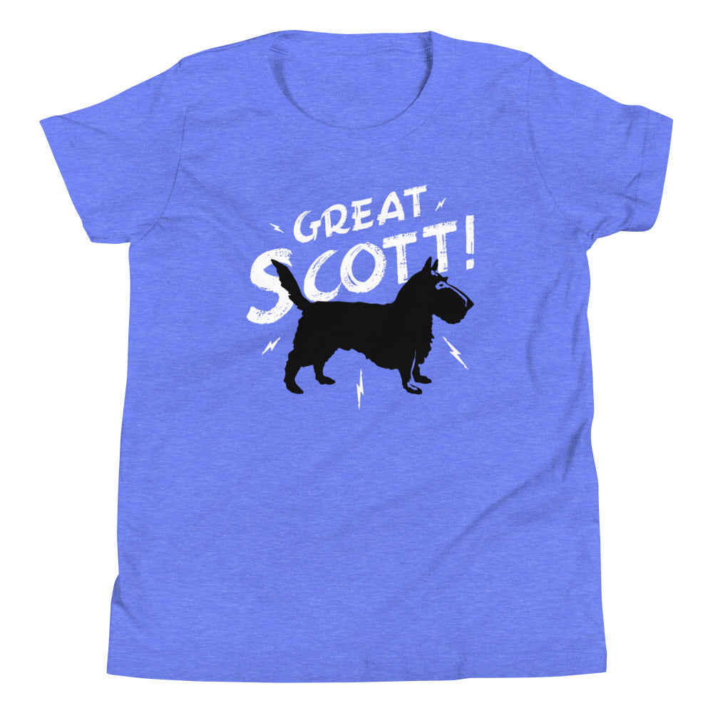 Great Scott! Kid's Youth Tee Hoodie, Sweatshirt | PureTeeCo.com (Image 4)