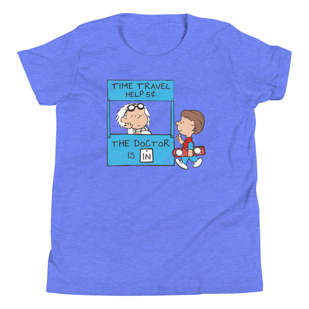The Doctor Is In Kid's Youth Tee Hoodie, Sweatshirt | PureTeeCo.com (Image 3)