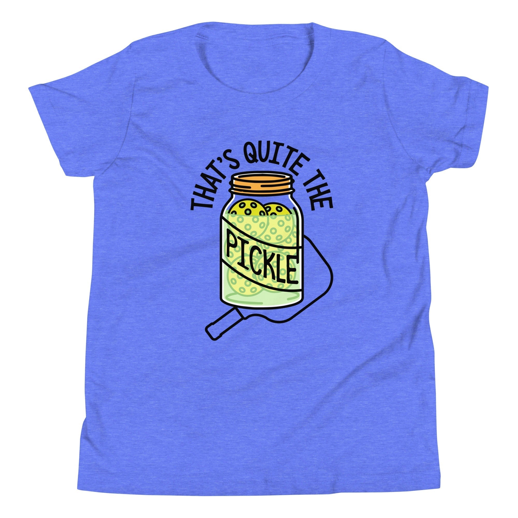 That's Quite The Pickle Kid's Youth Tee Hoodie, Sweatshirt | PureTeeCo.com (Image 1)