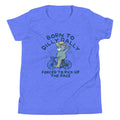 Born To Dilly Dally Forced To Pick Up The Pace Kid's Youth Tee Hoodie, Sweatshirt | PureTeeCo.com (Image 1)