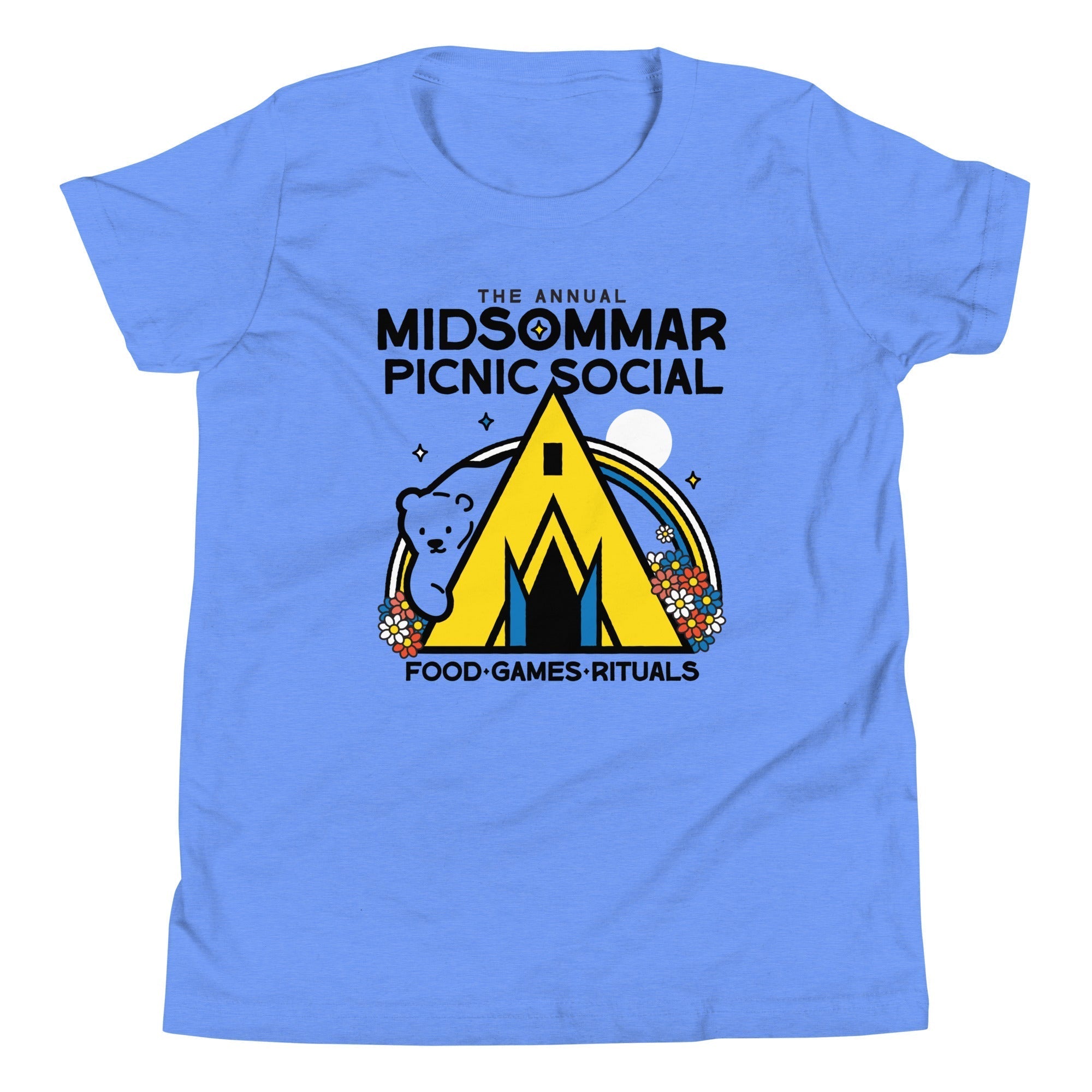 The Annual Midsommar Picnic Social Kid's Youth Tee Hoodie, Sweatshirt | PureTeeCo.com (Image 2)