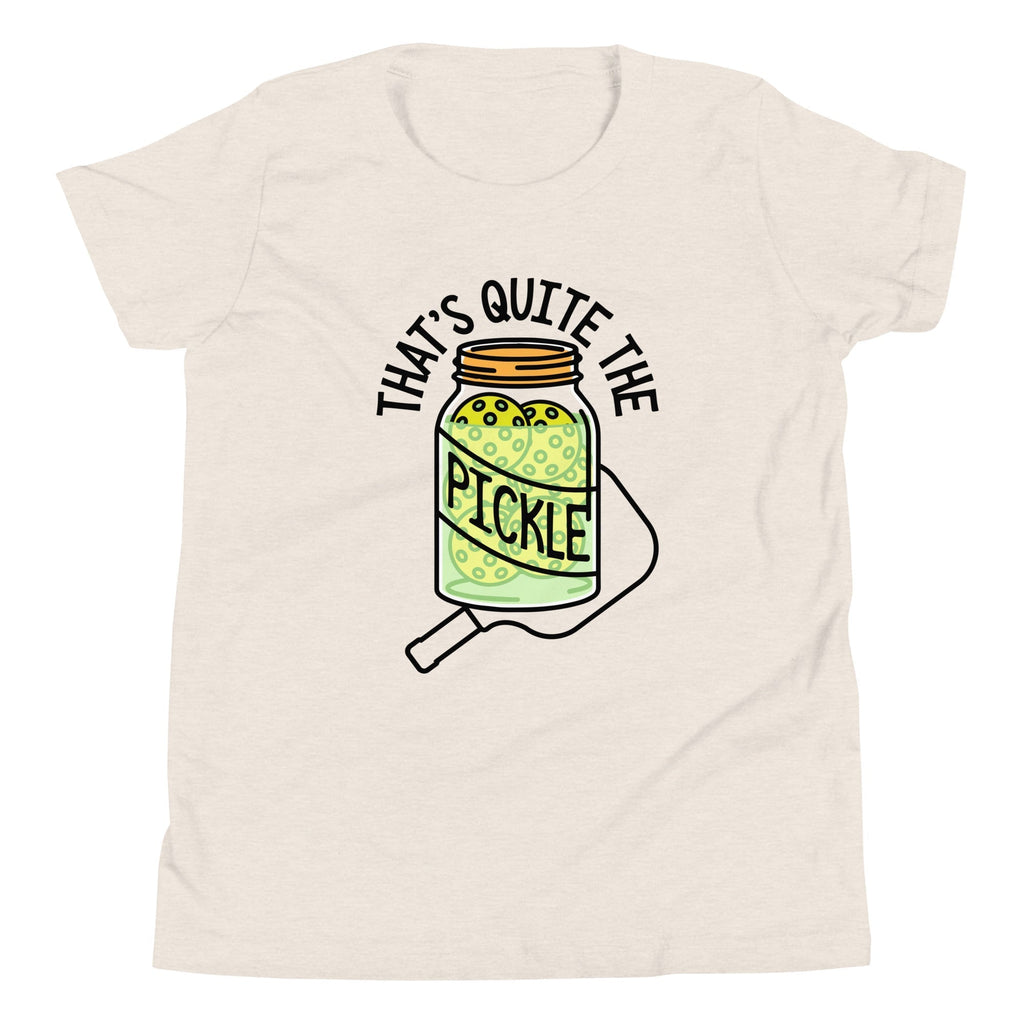 That's Quite The Pickle Kid's Youth Tee Hoodie, Sweatshirt | PureTeeCo.com (Image 3)