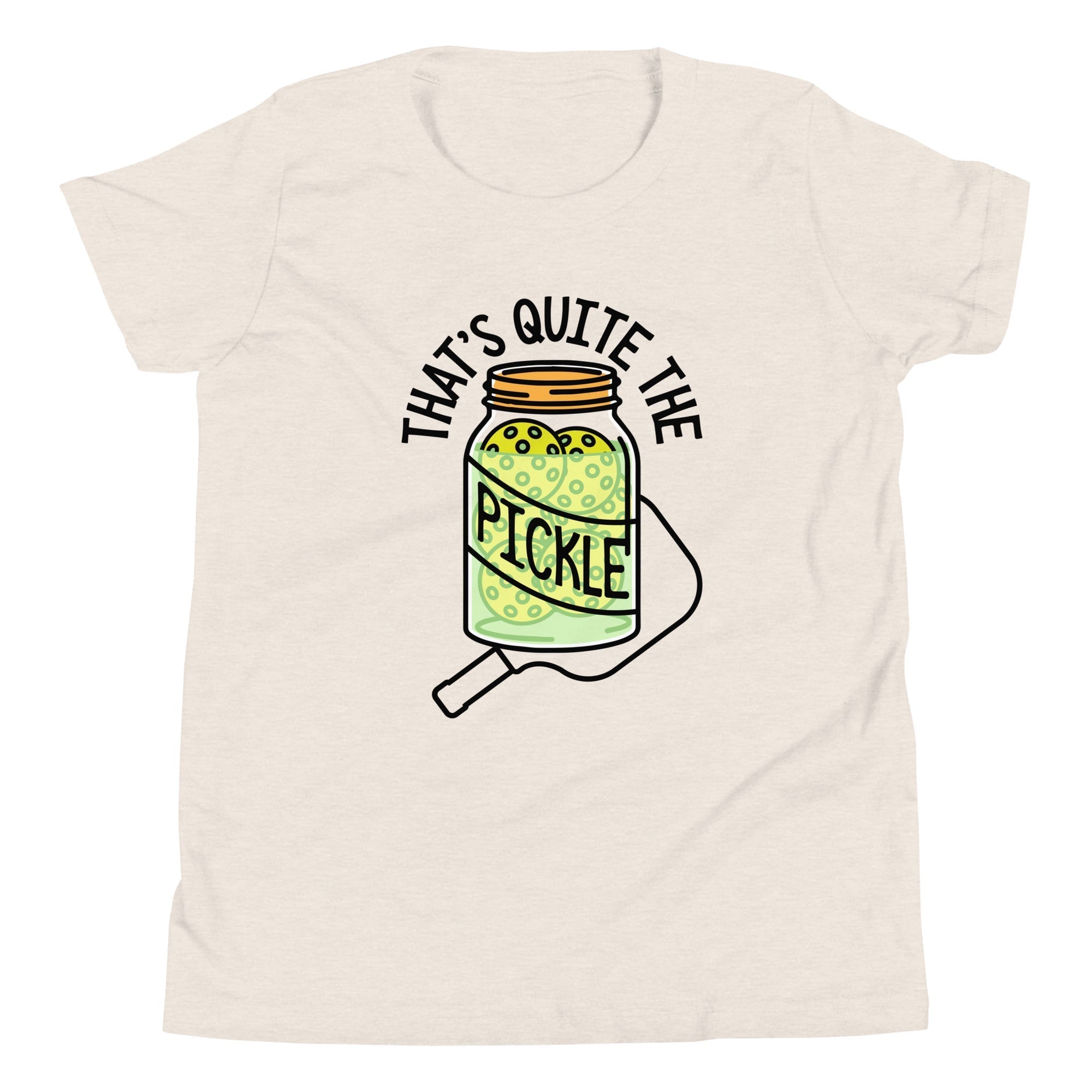 That's Quite The Pickle Kid's Youth Tee Hoodie, Sweatshirt | PureTeeCo.com (Image 3)