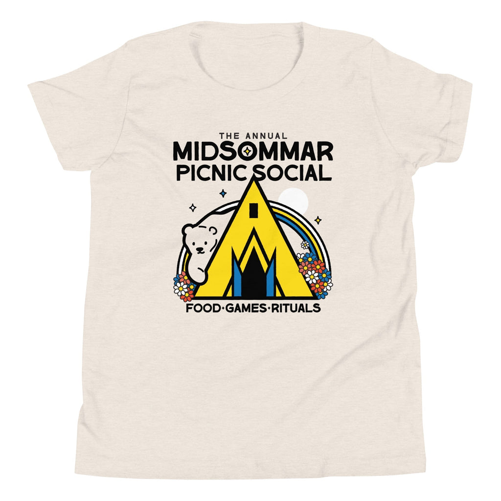 The Annual Midsommar Picnic Social Kid's Youth Tee Hoodie, Sweatshirt | PureTeeCo.com (Image 5)
