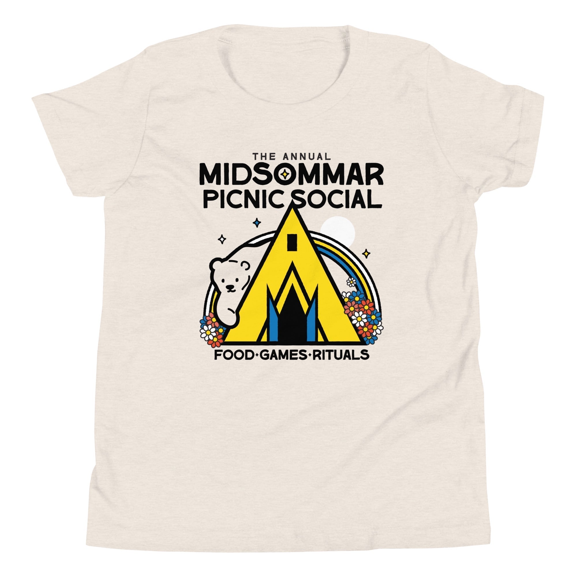 The Annual Midsommar Picnic Social Kid's Youth Tee Hoodie, Sweatshirt | PureTeeCo.com (Image 5)