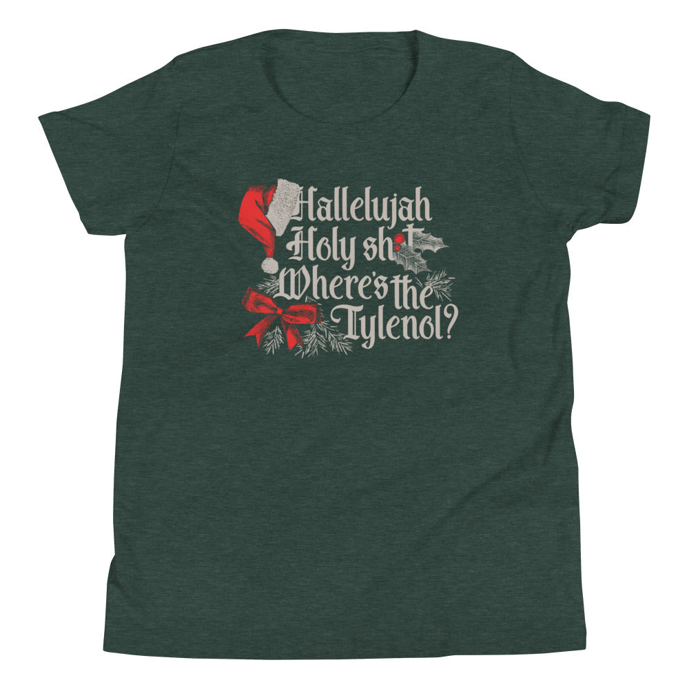 Where's The Tylenol? Kid's Youth Tee Hoodie, Sweatshirt | PureTeeCo.com (Image 4)