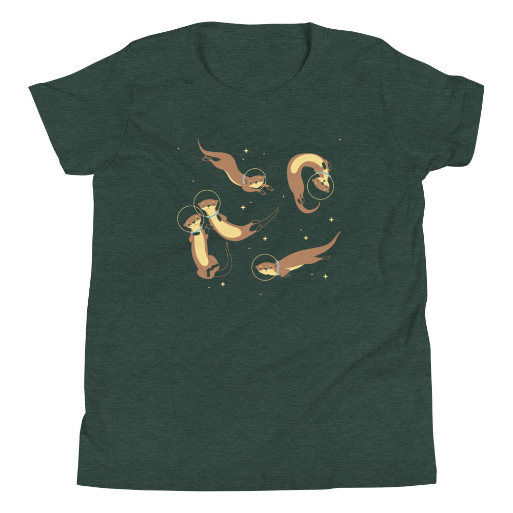 Otter Space Kid's Youth Tee Hoodie, Sweatshirt | PureTeeCo.com (Image 4)