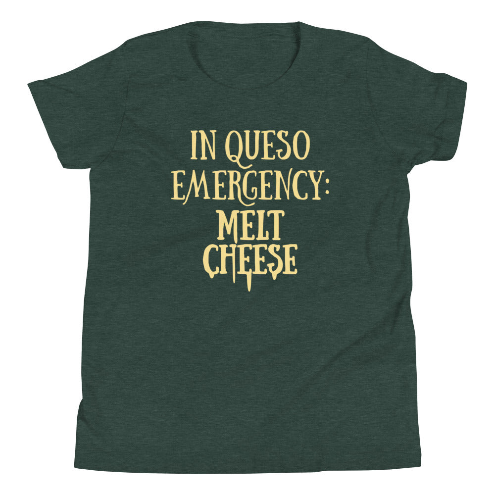 In Queso Emergency: Melt Cheese Kid's Youth Tee Hoodie, Sweatshirt | PureTeeCo.com (Image 5)